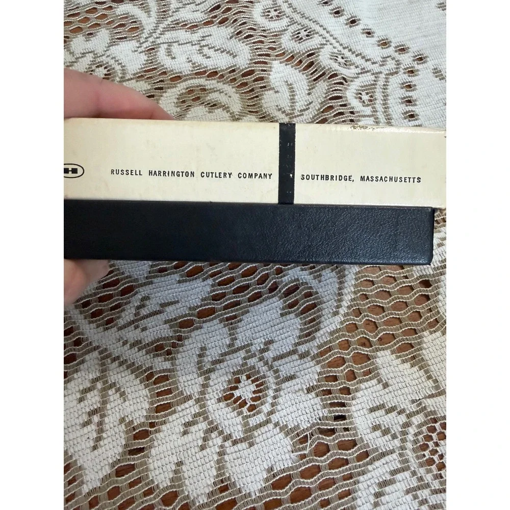 Vintage Dexter M Mat Cutter Russell Harrington Cutlery Co Chrome USA Made Boxed